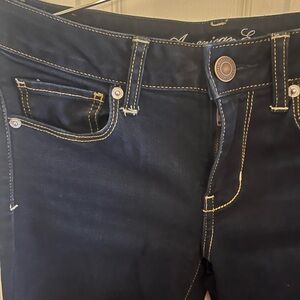 American Eagle Outfitters Women's High Rise Dark Indigo Jeans
